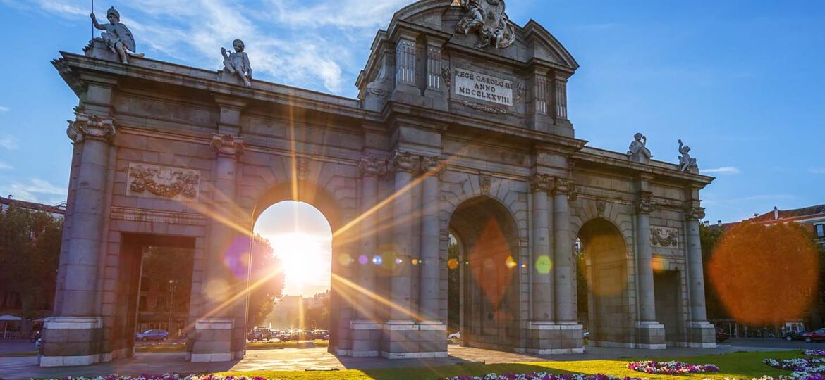 Puerta de Alcala located at Madrid